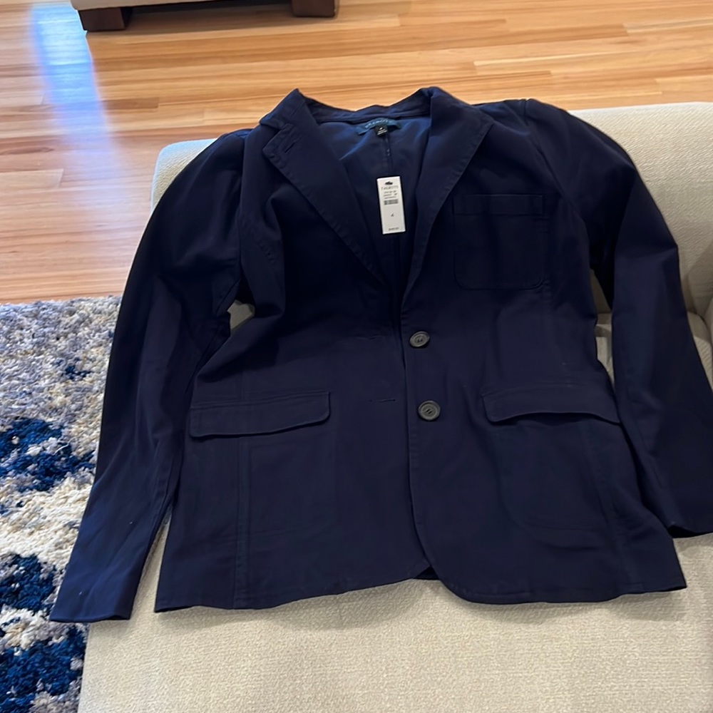 Navy blue jacket.   Brand new from Talbots.